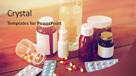  Presentation with nasal - PPT theme having healthcare medicine and pharmaceutical drugs background and a lemonade colored foreground