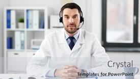  Presentation with healthcare technology - Cool new presentation theme with healthcare-medicine-and-technology-concept backdrop and a lemonade colored foreground