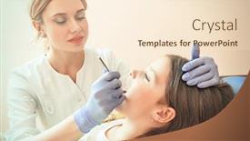  Presentation with child healthcare - Audience pleasing slide set consisting of healthcare-medicine-children-s-dentistry backdrop and a lemonade colored foreground