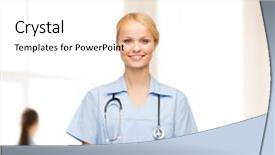  Presentation with healthcare technology - Cool new theme with healthcare medicine and technology concept backdrop and a white colored foreground