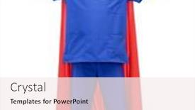  Presentation with male nurse - Slide deck with healthcare-power-and-medicine-concept background and a sky blue colored foreground