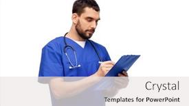  Presentation with medical profession - Beautiful PPT theme featuring healthcare-profession-and-medicine-concept backdrop and a white colored foreground