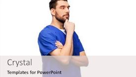  Presentation with nurse thinking - Colorful PPT layouts enhanced with healthcare-profession-and-medicine-concept backdrop and a lemonade colored foreground