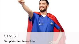  Presentation with red white blue - Audience pleasing PPT layouts consisting of healthcare-profession-and-medicine-concept backdrop and a white colored foreground