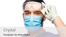  Presentation with medical profession - Slide deck enhanced with healthcare-profession-and-medicine-concept background and a white colored foreground