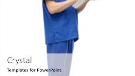  Presentation with medical profession - Cool new PPT theme with healthcare-profession-and-medicine-concept backdrop and a white colored foreground