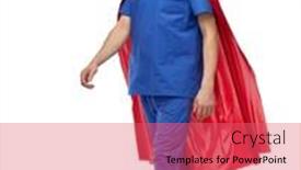  Presentation with red white blue - Presentation design enhanced with healthcare-profession-and-medicine-concept background and a coral colored foreground