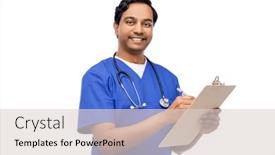  Presentation with medical profession - PPT layouts consisting of healthcare-profession-and-medicine-concept background and a lemonade colored foreground