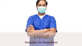  Presentation with medical profession - Slides having healthcare-profession-and-medicine-concept background and a lemonade colored foreground