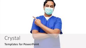  Presentation with medical profession - Cool new slide deck with healthcare-profession-and-medicine-concept backdrop and a white colored foreground