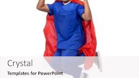  Presentation with male nurse - Beautiful PPT theme featuring healthcare-profession-and-medicine-concept backdrop and a white colored foreground