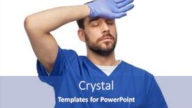  Presentation with medical profession - Slides enhanced with healthcare-profession-and-medicine-concept background and a ocean colored foreground