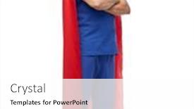  Presentation with male nurse - Presentation theme enhanced with healthcare-profession-and-medicine-concept background and a white colored foreground