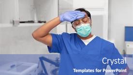  Presentation with medical profession - Beautiful presentation featuring healthcare-profession-and-medicine-concept backdrop and a teal colored foreground