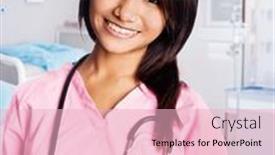  Presentation with healthcare - Slides with healthcare-professional-worker-or-nurse background and a lemonade colored foreground