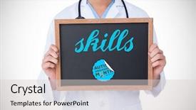  Presentation with autism awareness - Amazing theme having healthcare quality doctors - word skills and doctor showing backdrop and a light gray colored foreground