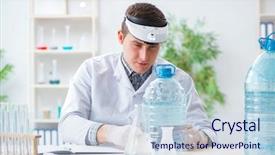  Presentation with chemist - Audience pleasing slide set consisting of healthcare quality doctors - young chemist student experimenting backdrop and a  colored foreground