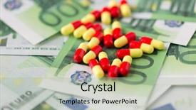  Presentation with drug trafficking - Theme enhanced with trafficking - medical pills or drugs background and a light gray colored foreground