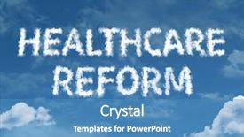  Presentation with reform - Audience pleasing slide deck consisting of aca - healthcare reform cloud word backdrop and a teal colored foreground