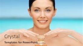  Presentation with spa concept - Colorful presentation enhanced with healthcare-spa-and-beauty-concept backdrop and a  colored foreground