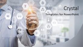  Presentation with healthcare technology - Amazing PPT layouts having healthcare technology - modern medical technologies concept mixed backdrop and a light gray colored foreground