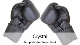  Presentation with healthcare violence - Amazing presentation theme having healthcare violence - boxing gloves under the white backdrop and a  colored foreground