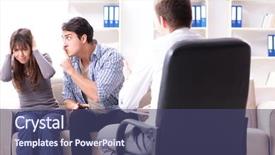  Presentation with nurse visiting family a new born - Slide deck with healthcare violence - family visiting psychologist for family background and a  colored foreground