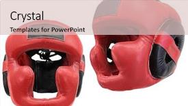  Presentation with boxing - Slides enhanced with healthcare violence - image of boxing helmets background and a lemonade colored foreground