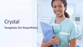  Presentation with nurse - Audience pleasing slide set consisting of making sandwiches with avocado healthy organic food backdrop and a tawny brown colored foreground