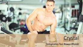  Presentation with weight lifting - Cool new PPT theme with eilean donan castle scotland reflecting backdrop and a  colored foreground.