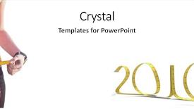  Presentation with measuring - Amazing slide set having healthy 2016 - beautiful woman measuring waist backdrop and a white colored foreground