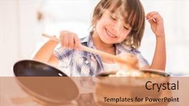  Presentation with fun - Cool new PPT theme with healthy 2016 - little child having fun backdrop and a  colored foreground