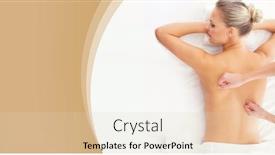  Presentation with spa salon - Presentation having healthy-and-beautiful-woman background and a lemonade colored foreground