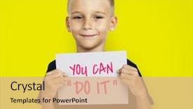  Presentation with junk food - Presentation theme featuring healthy and junk food concept background and a coral colored foreground