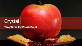  Presentation with healthy food - Audience pleasing slide set consisting of healthy and unhealthy food backdrop and a red colored foreground