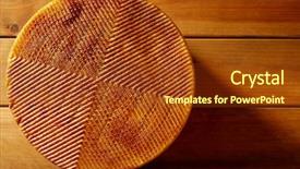  Presentation with bacteria - PPT theme having healthy bacteria food - manchego cheese from spain background and a tawny brown colored foreground