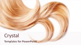  Presentation with healthy - Cool new PPT layouts with healthy blond hair isolated backdrop and a sky blue colored foreground