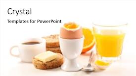 Presentation with brunch breakfast buffet healthy continental - Slides having healthy breakfast on white background background and a  colored foreground
