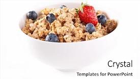  Presentation with healthy breakfast - Slide deck enhanced with healthy breakfast background and a white colored foreground
