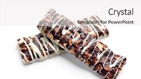  Presentation with chocolate cereal - Slide deck consisting of  background and a  colored foreground
