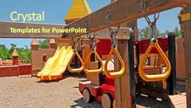  Presentation with community - Presentation featuring healthy communities - very pretty community playground background and a  colored foreground
