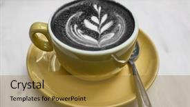  Presentation with milk powder - Amazing presentation design having healthy detox hangover cure backdrop and a gold colored foreground