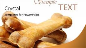  Presentation with healthy - Audience pleasing slides consisting of healthy dog treats on white backdrop and a white colored foreground