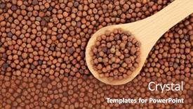  Presentation with peas - Colorful theme enhanced with healthy-dried-carlin-peas backdrop and a tawny brown colored foreground