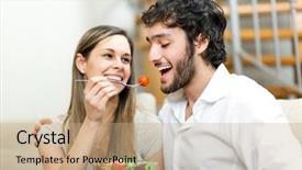  Presentation with healthy eating - Amazing presentation theme having crazy young woman throwing yellow leaves in autumn seasonal lifestyle positive emotions natural scene beauty and fashion backdrop and a violet colored foreground