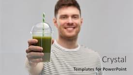  Presentation with healthy people - Audience pleasing slide deck consisting of healthy-eating-and-people-concept backdrop and a light gray colored foreground