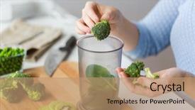  Presentation with healthy eating food photography - Colorful theme enhanced with healthy eating baby food diet backdrop and a coral colored foreground