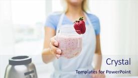  Presentation with gardening healthy food cooking - Beautiful PPT theme featuring healthy eating cooking vegetarian food backdrop and a lemonade colored foreground