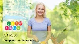  Presentation with nutritional value - Beautiful presentation featuring healthy-eating-diet-and-people backdrop and a blonde colored foreground
