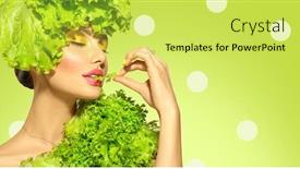  Presentation with vegan vegetarian diet - Beautiful presentation theme featuring healthy-eating-diet-beautiful-healthy backdrop and a yellow colored foreground